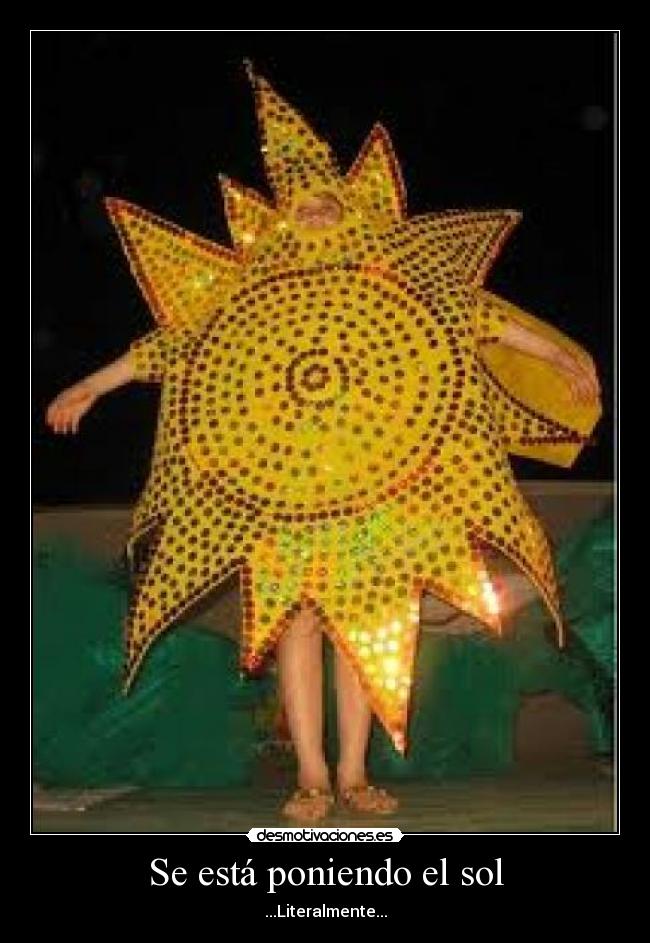 Se está poniendo el sol - 