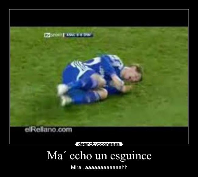 Ma´ echo un esguince -