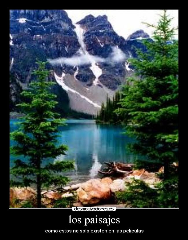 los paisajes - como estos no solo existen en las peliculas
