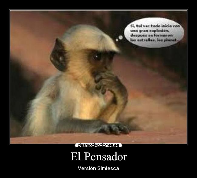 El Pensador - Versión Simiesca