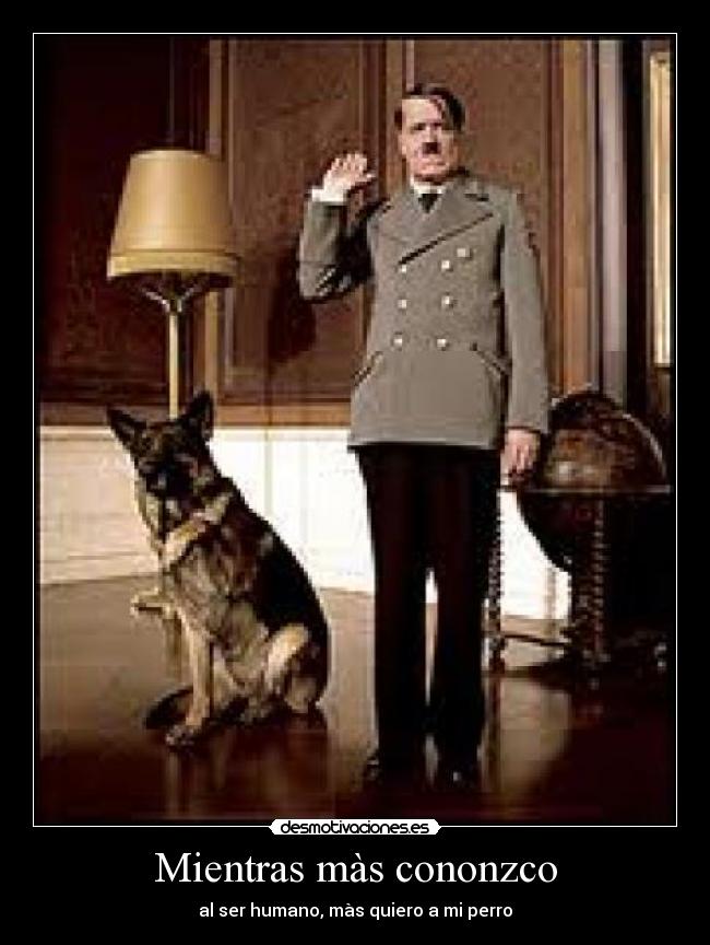 carteles amar perro humano hitler desmotivaciones