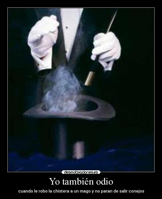 Yo también odio -