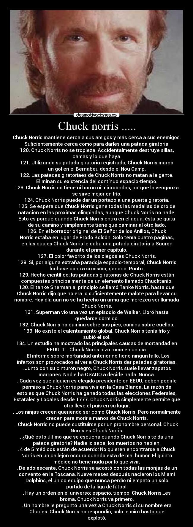 Chuck norris ..... -