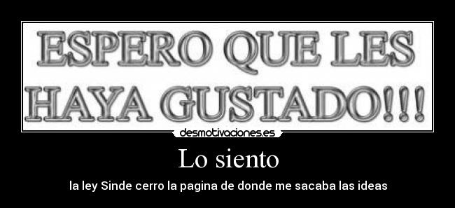Lo siento - 