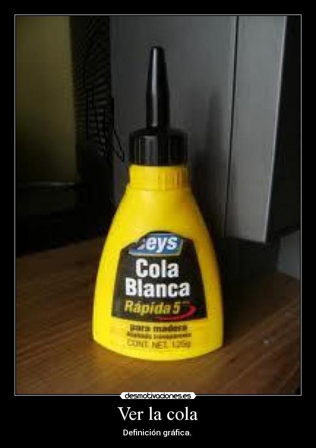 Ver la cola - Definición gráfica.