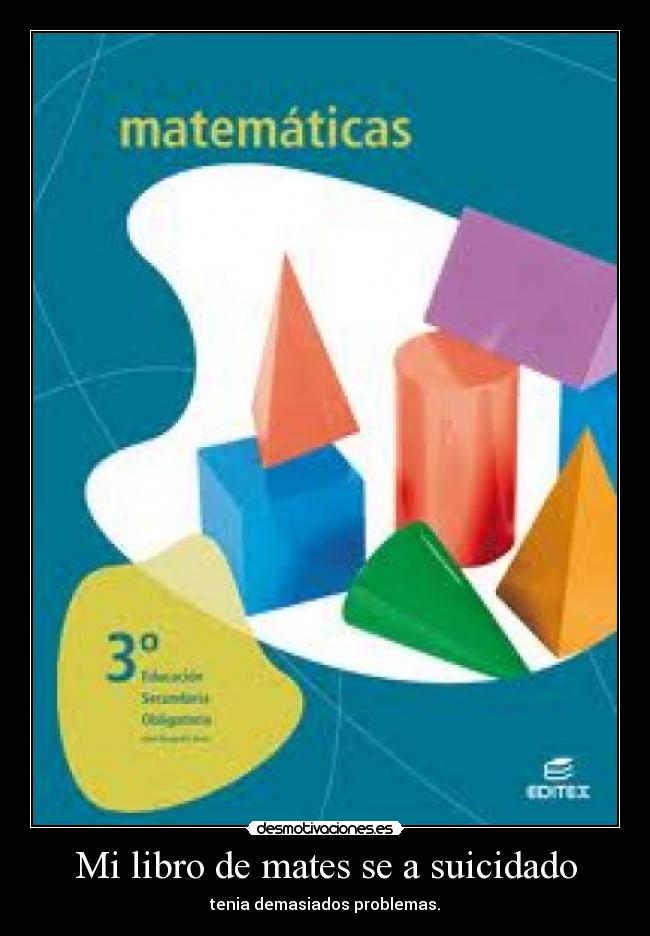 Mi libro de mates se a suicidado - 