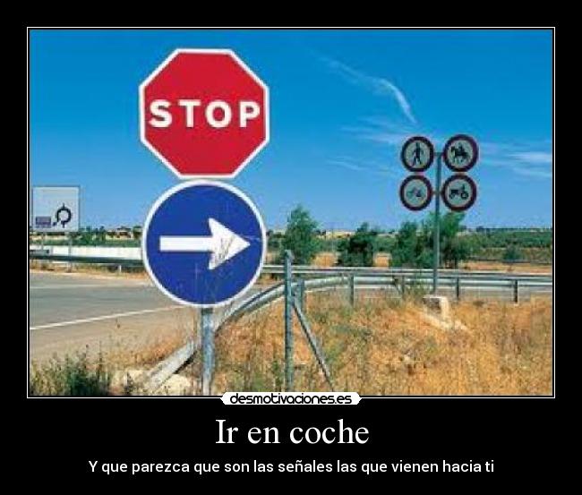 Ir en coche -