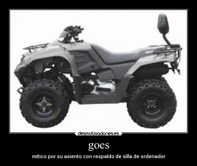 goes - mítico por su asiento con respaldo de silla de ordenador
