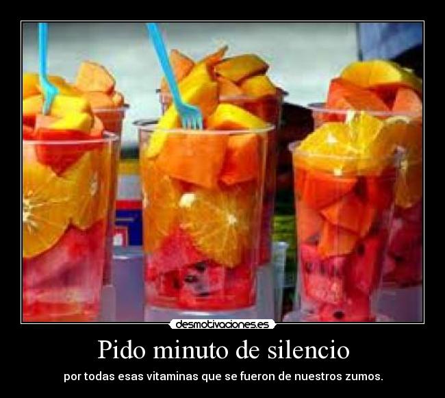 Pido minuto de silencio -