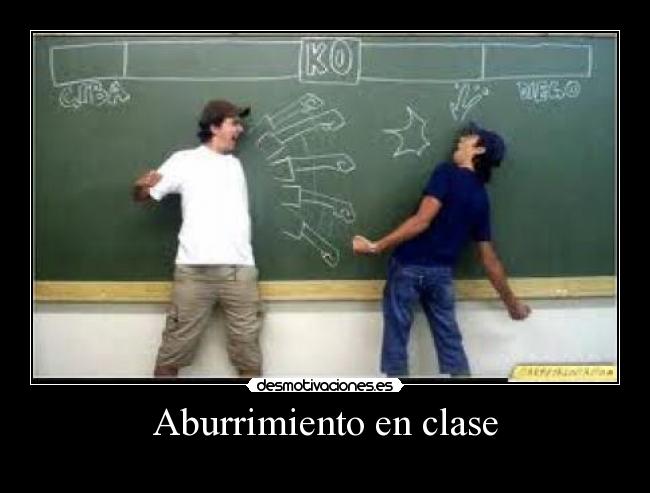 Aburrimiento en clase - 