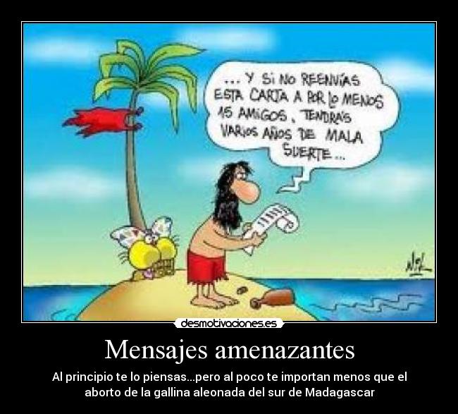 Mensajes amenazantes - 