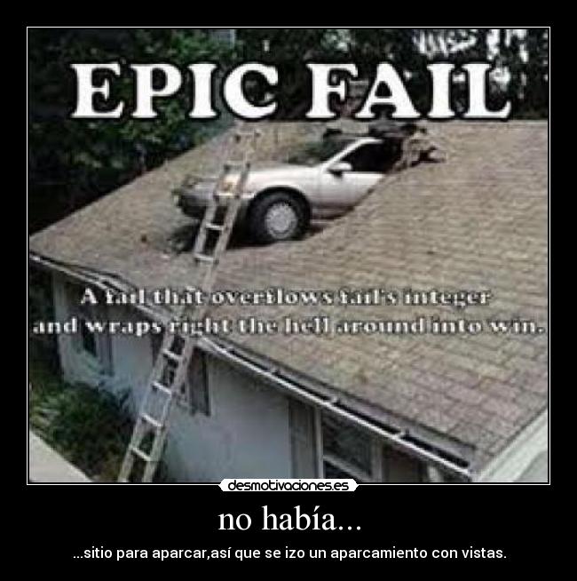 no había... - ...sitio para aparcar,así que se izo un aparcamiento con vistas.