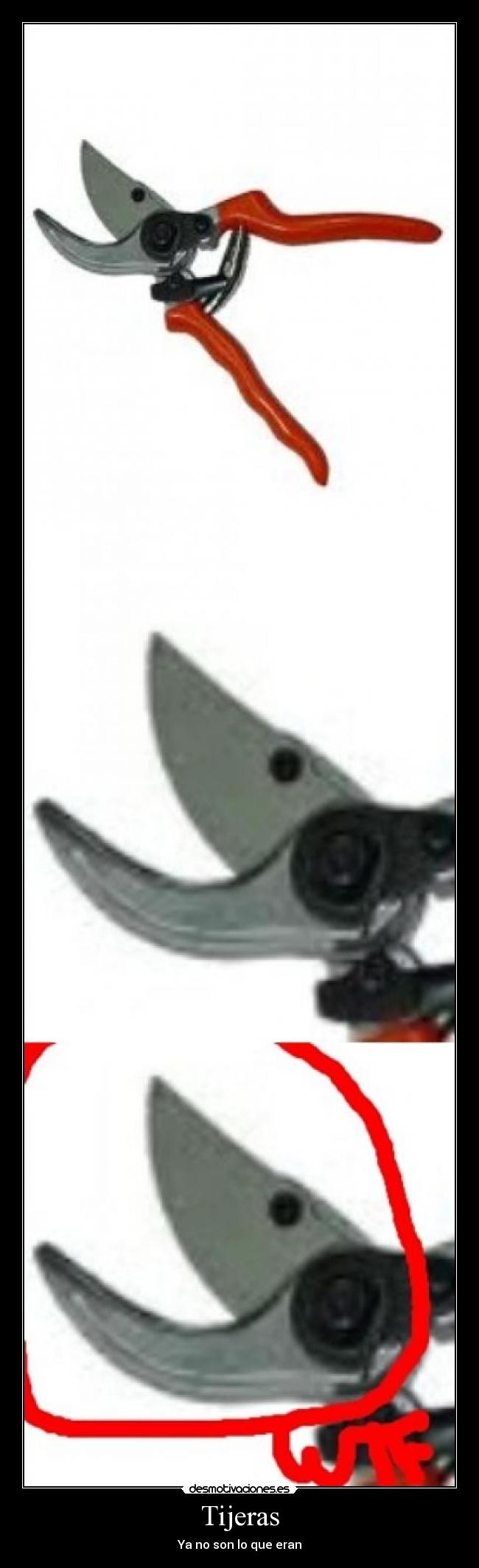 carteles tijeras desmotivaciones