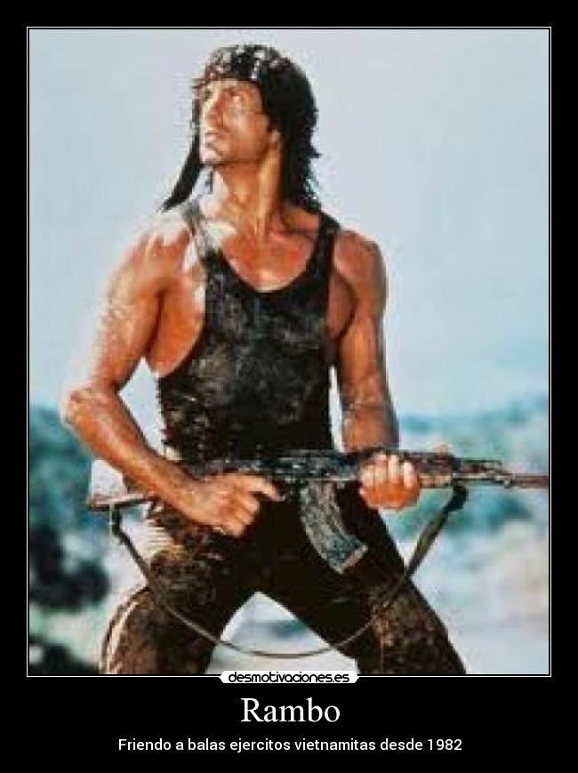 carteles rambo desmotivaciones