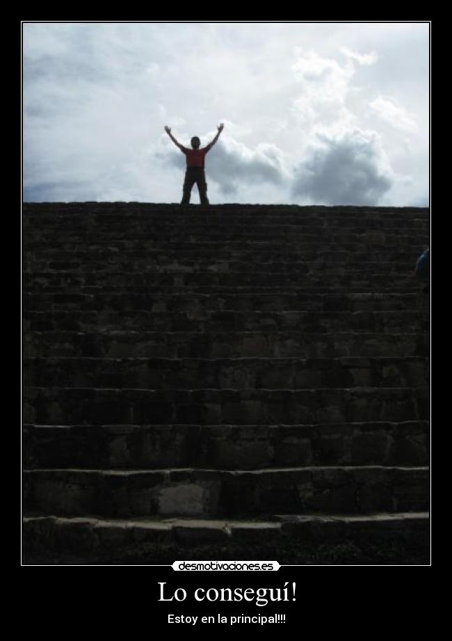 Lo conseguí! -