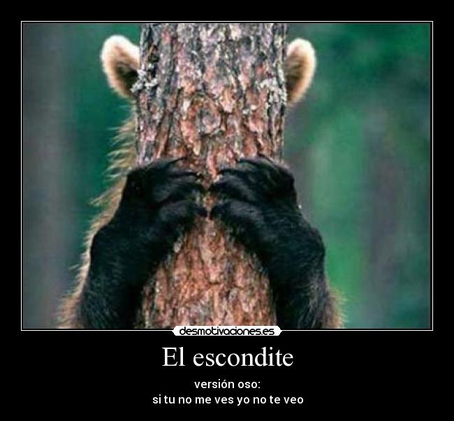 carteles escondite desmotivaciones