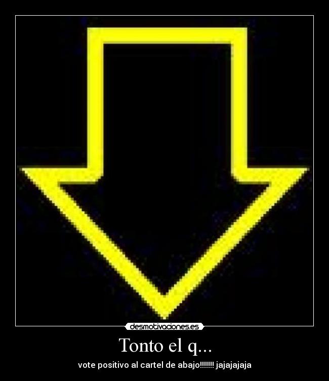 Tonto el q... -