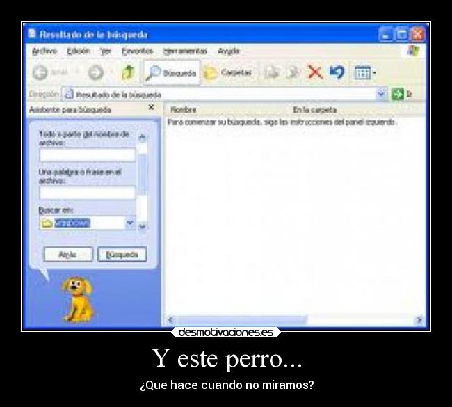 Y este perro... - ¿Que hace cuando no miramos?