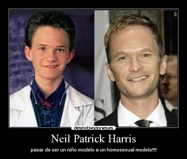 Neil Patrick Harris - pasar de ser un niño modelo a un homosexual modelo!!!!