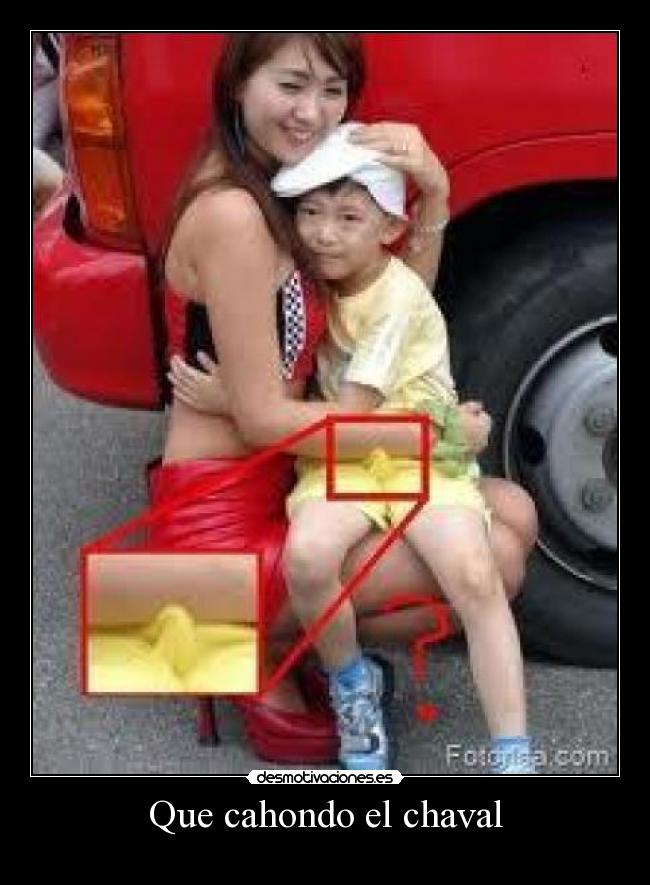 Que cahondo el chaval -