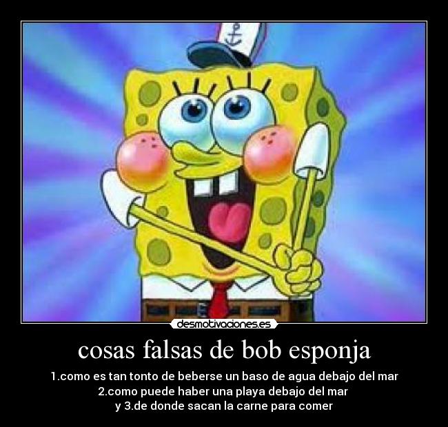 cosas falsas de bob esponja -