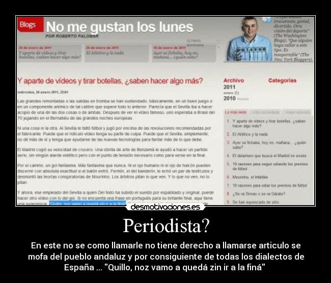 Periodista? - 
