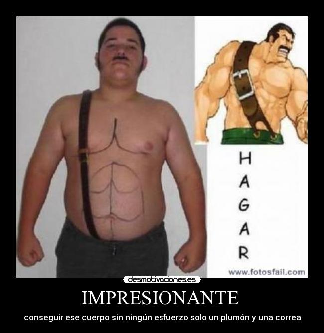 IMPRESIONANTE  - conseguir ese cuerpo sin ningún esfuerzo solo un plumón y una correa