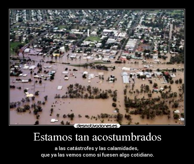 Estamos tan acostumbrados - 