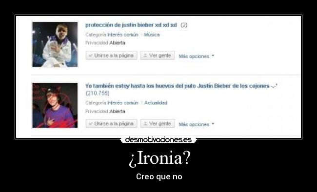 ¿Ironia? -