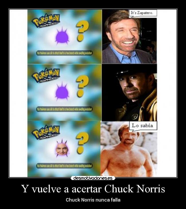 Y vuelve a acertar Chuck Norris - 