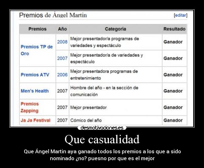 Que casualidad -