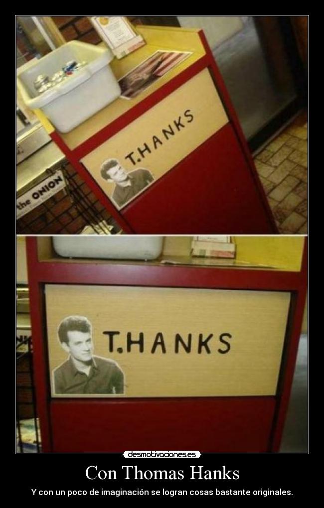 Con Thomas Hanks -