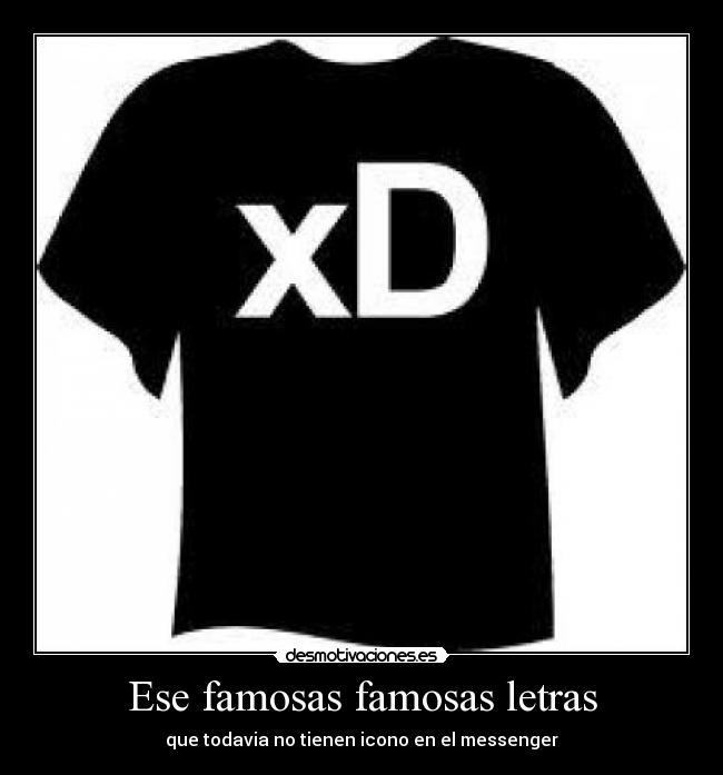 Ese famosas famosas letras - que todavia no tienen icono en el messenger