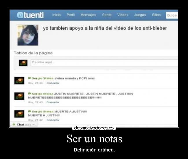 Ser un notas - Definición gráfica.