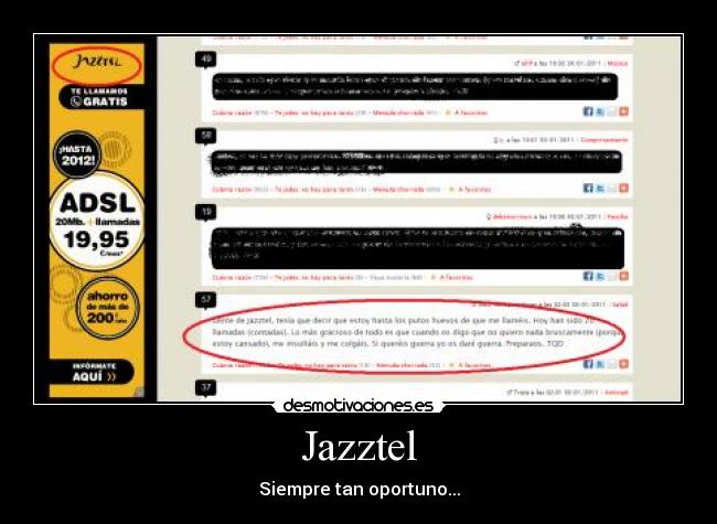 Jazztel - Siempre tan oportuno...