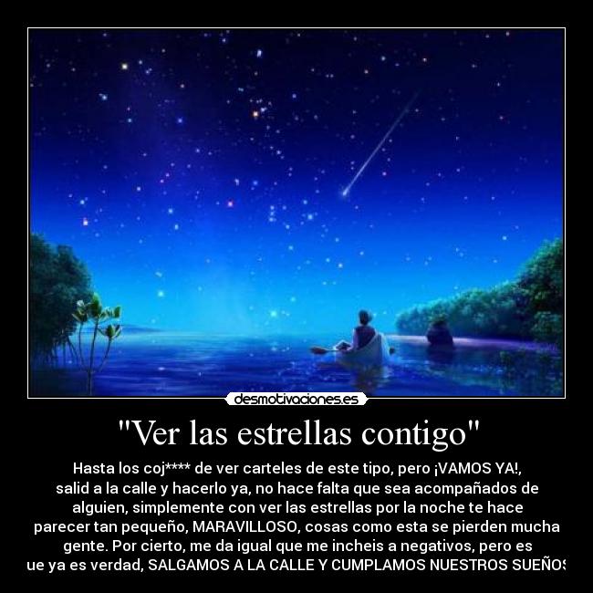 Ver las estrellas contigo -