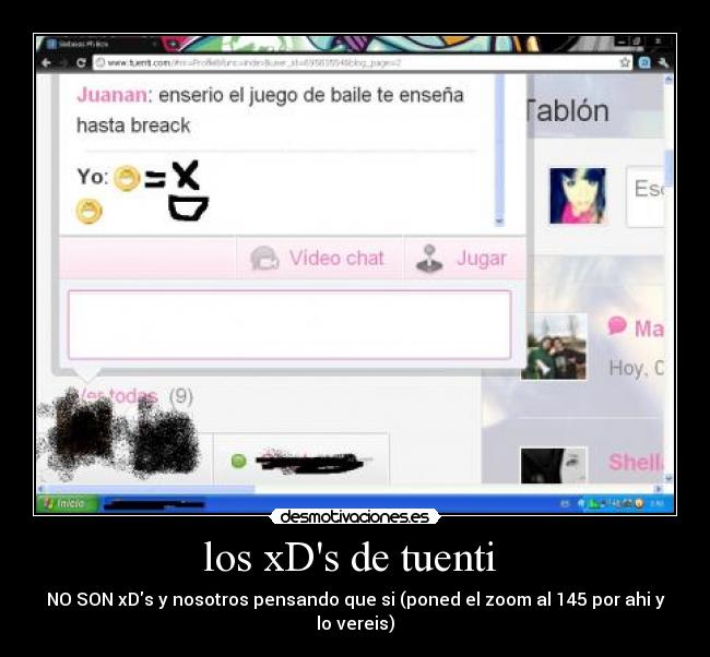 los xDs de tuenti - NO SON xDs y nosotros pensando que si (poned el zoom al 145 por ahi y lo vereis)