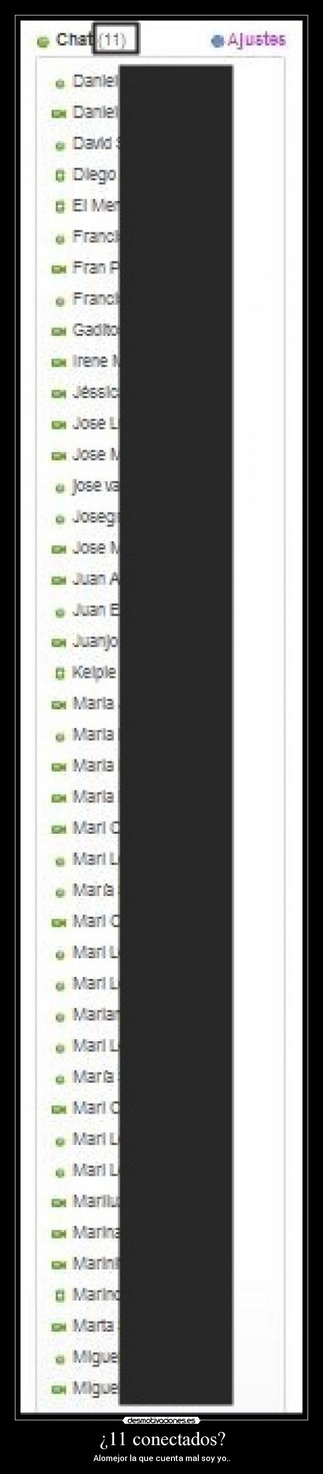 ¿11 conectados? - Alomejor la que cuenta mal soy yo..