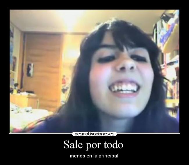 Sale por todo - menos en la principal