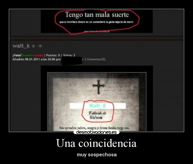 Una coincidencia - 