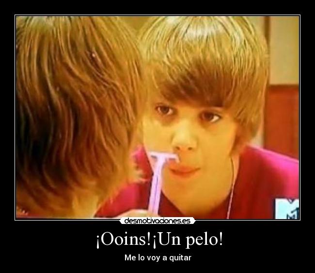 ¡Ooins!¡Un pelo! - Me lo voy a quitar