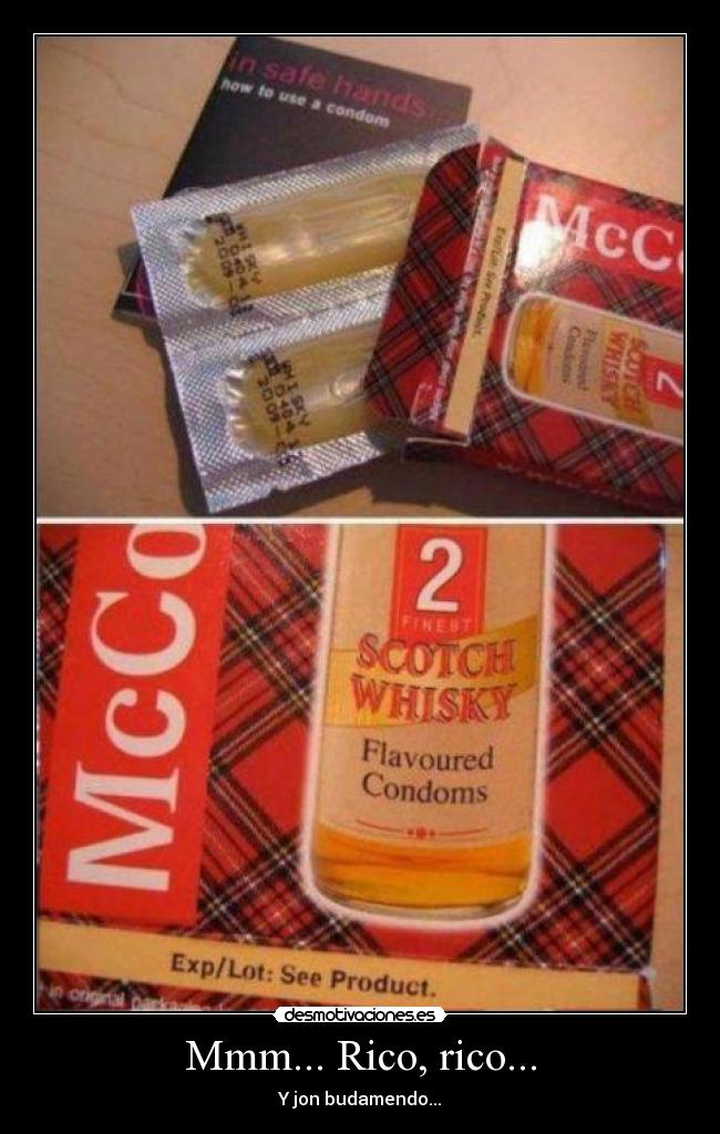 carteles condones whisky rico desmotivaciones