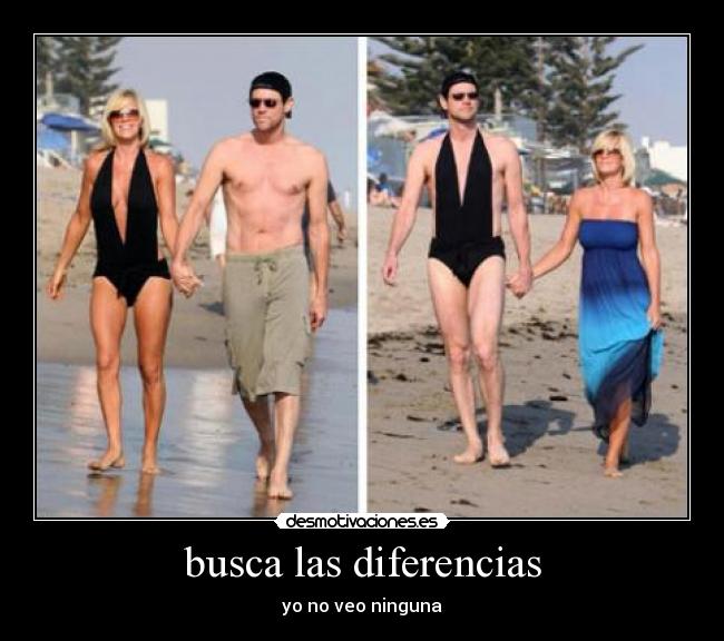 busca las diferencias - yo no veo ninguna