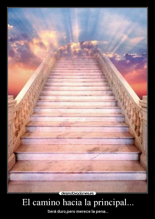 El camino hacia la principal... -