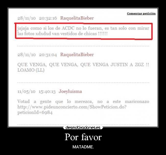 Por favor - MATADME.