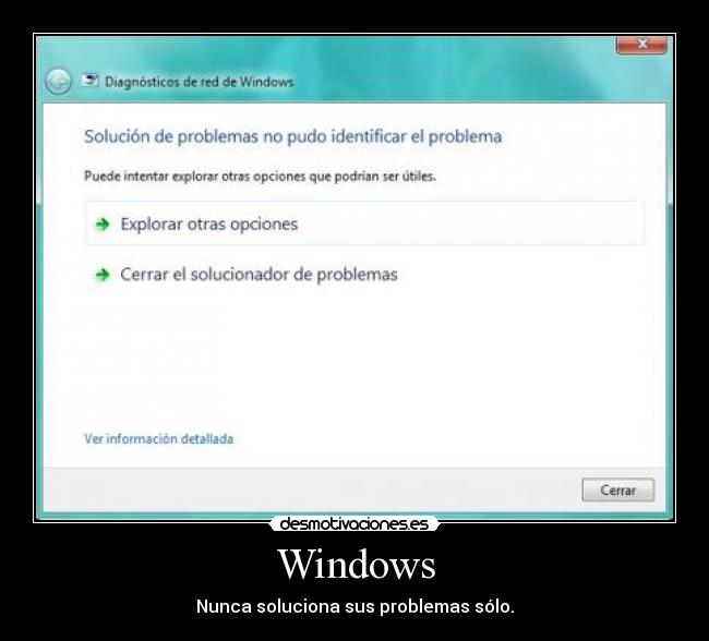 Windows - Nunca soluciona sus problemas sólo.