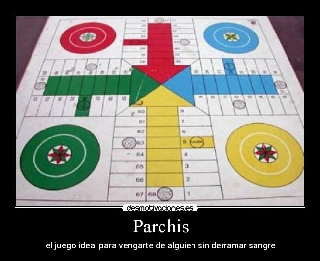 Parchis - el juego ideal para vengarte de alguien sin derramar sangre