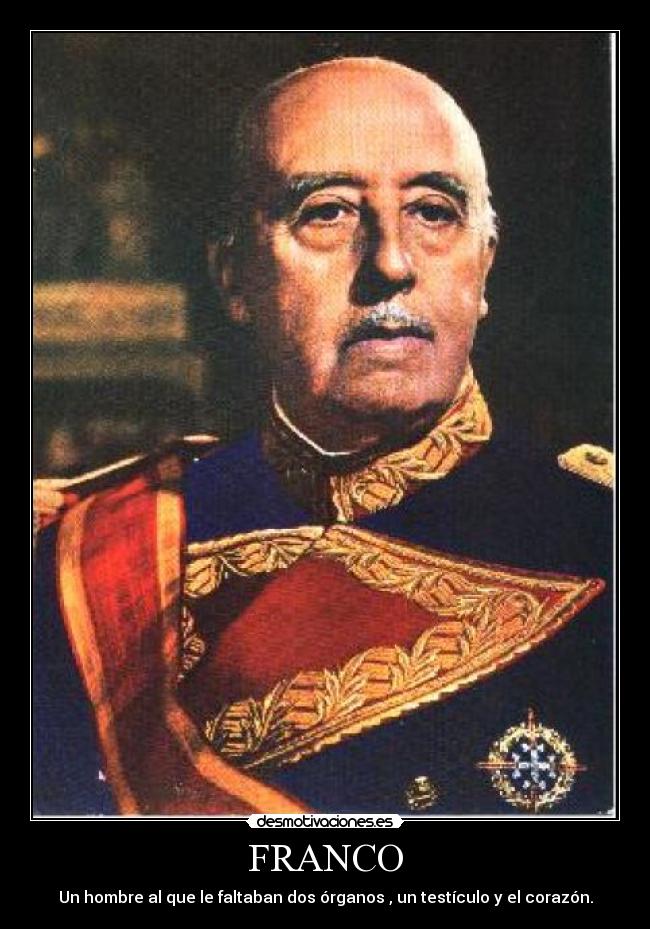 FRANCO - Un hombre al que le faltaban dos órganos , un testículo y el corazón.
