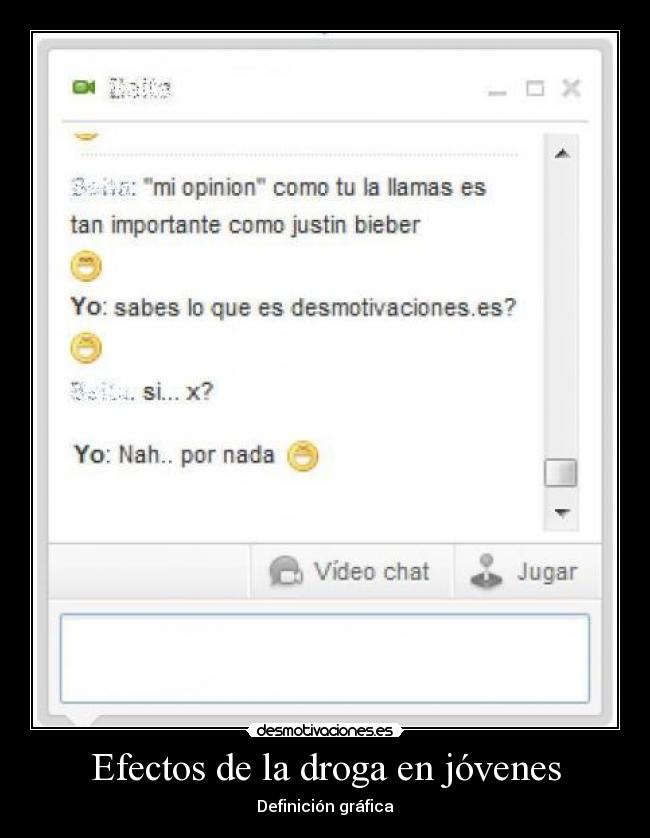 Efectos de la droga en jóvenes - Definición gráfica