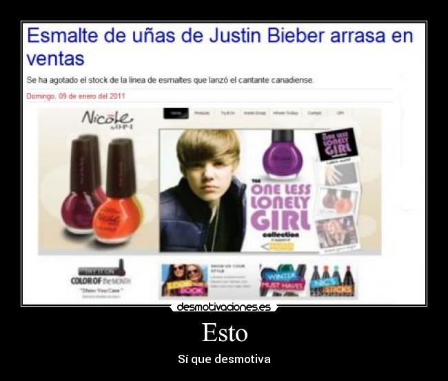 carteles justin bieber esmalte unas desmotivaciones